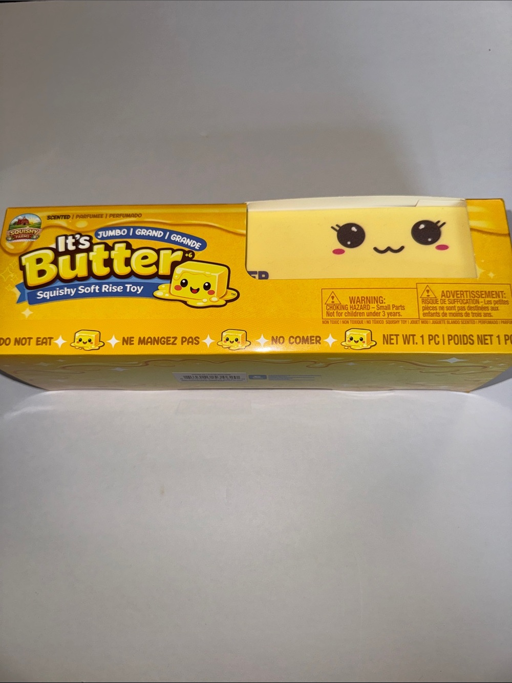 Butter Yellow Jumbo Squishy Soft Rise Toy by It's Butter